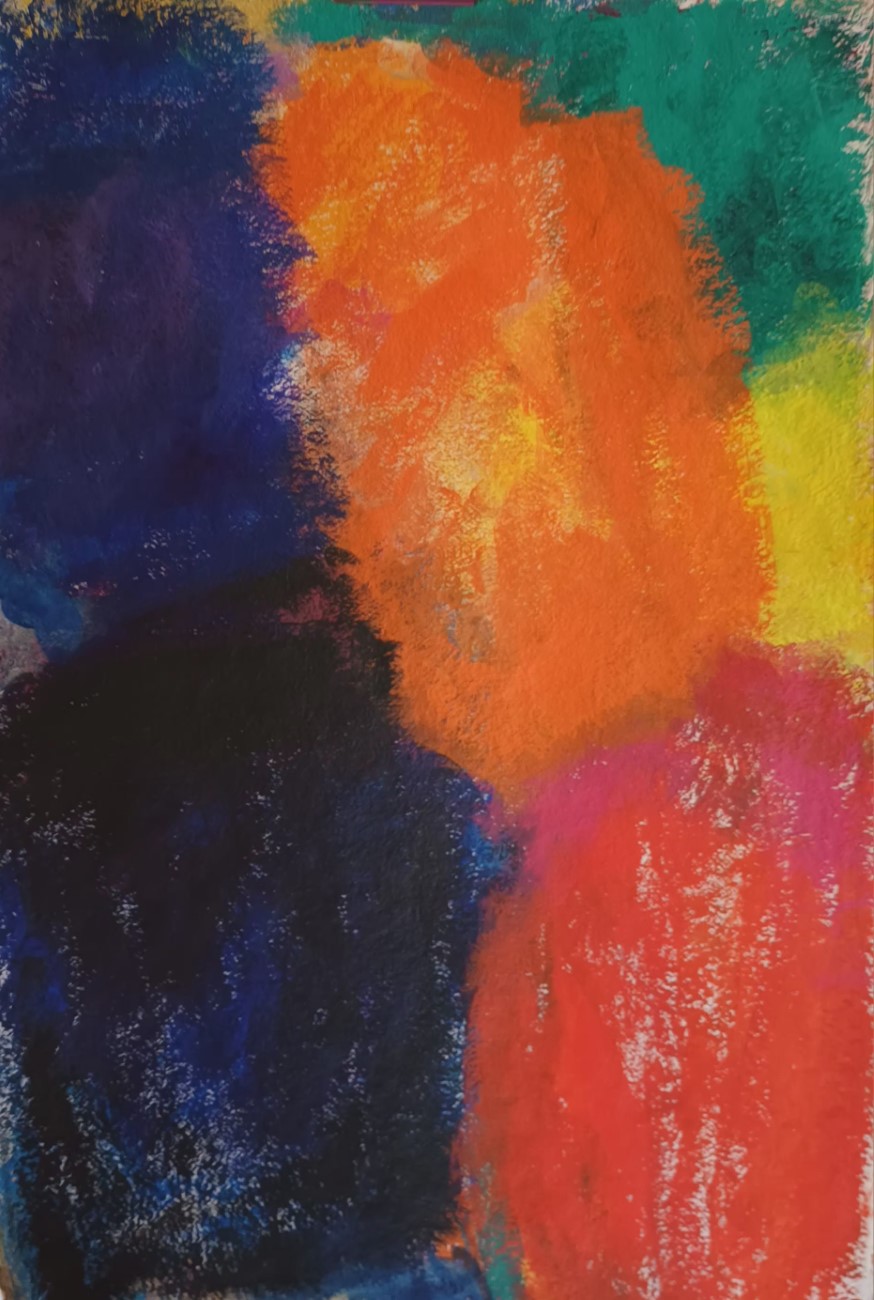 100×75 Acryl auf handgeschöpftem Papier